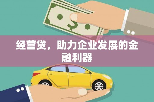 荥经经营贷，助力企业发展的金融利器