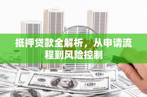 荥经抵押贷款全解析，从申请流程到风险控制