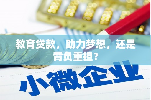 荥经教育贷款，助力梦想，还是背负重担？
