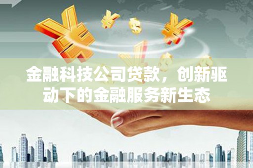 荥经金融科技公司贷款，创新驱动下的金融服务新生态