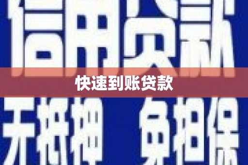 荥经快速到账贷款