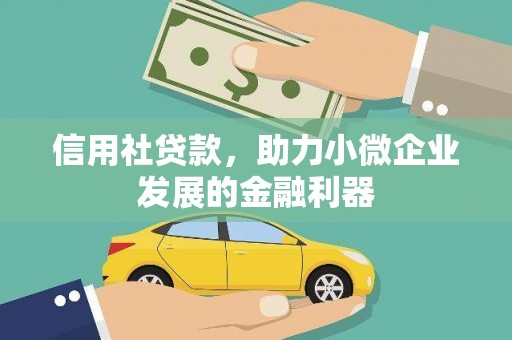 荥经信用社贷款，助力小微企业发展的金融利器