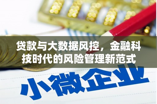 荥经贷款与大数据风控，金融科技时代的风险管理新范式