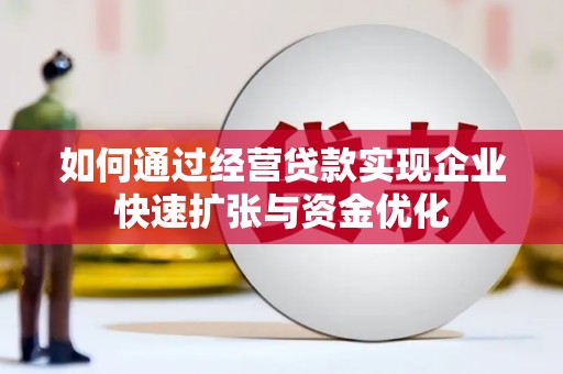 荥经如何通过经营贷款实现企业快速扩张与资金优化