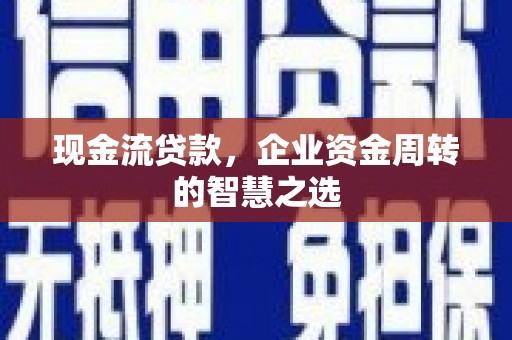 荥经现金流贷款，企业资金周转的智慧之选