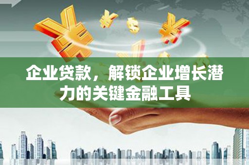 荥经企业贷款，解锁企业增长潜力的关键金融工具
