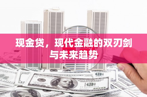 荥经现金贷，现代金融的双刃剑与未来趋势