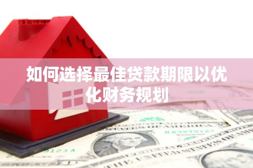 荥经如何选择最佳贷款期限以优化财务规划