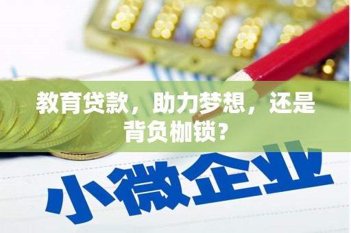 荥经教育贷款，助力梦想，还是背负枷锁？