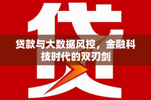 荥经贷款与大数据风控，金融科技时代的双刃剑