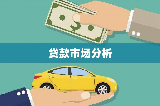 荥经贷款市场分析