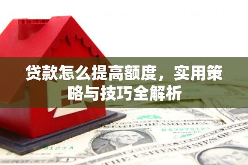 荥经贷款怎么提高额度，实用策略与技巧全解析