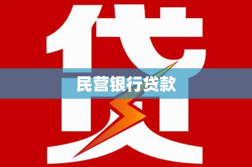 荥经民营银行贷款