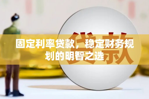 荥经固定利率贷款，稳定财务规划的明智之选