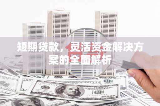 荥经短期贷款，灵活资金解决方案的全面解析