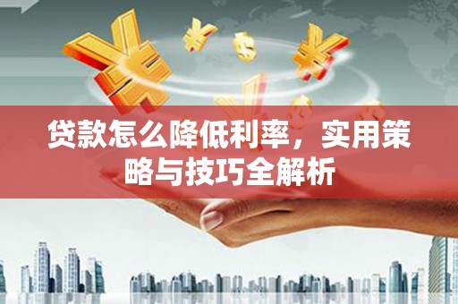 荥经贷款怎么降低利率，实用策略与技巧全解析
