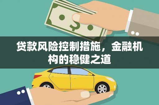荥经贷款风险控制措施，金融机构的稳健之道