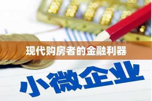 荥经现代购房者的金融利器