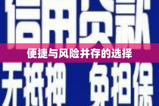 荥经便捷与风险并存的选择