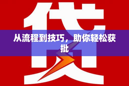 荥经从流程到技巧，助你轻松获批