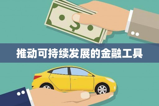 荥经推动可持续发展的金融工具