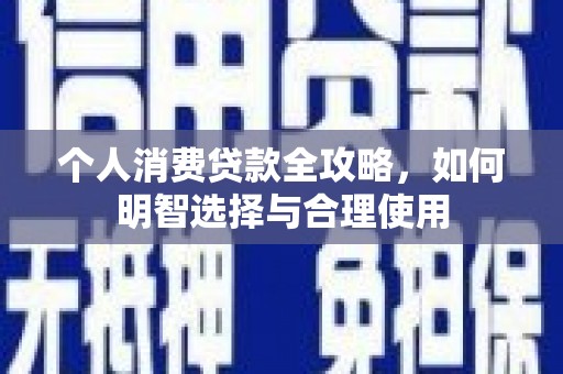 荥经个人消费贷款全攻略，如何明智选择与合理使用