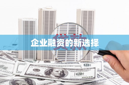 荥经企业融资的新选择