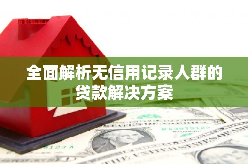 荥经全面解析无信用记录人群的贷款解决方案